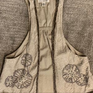 Beaded detail vest